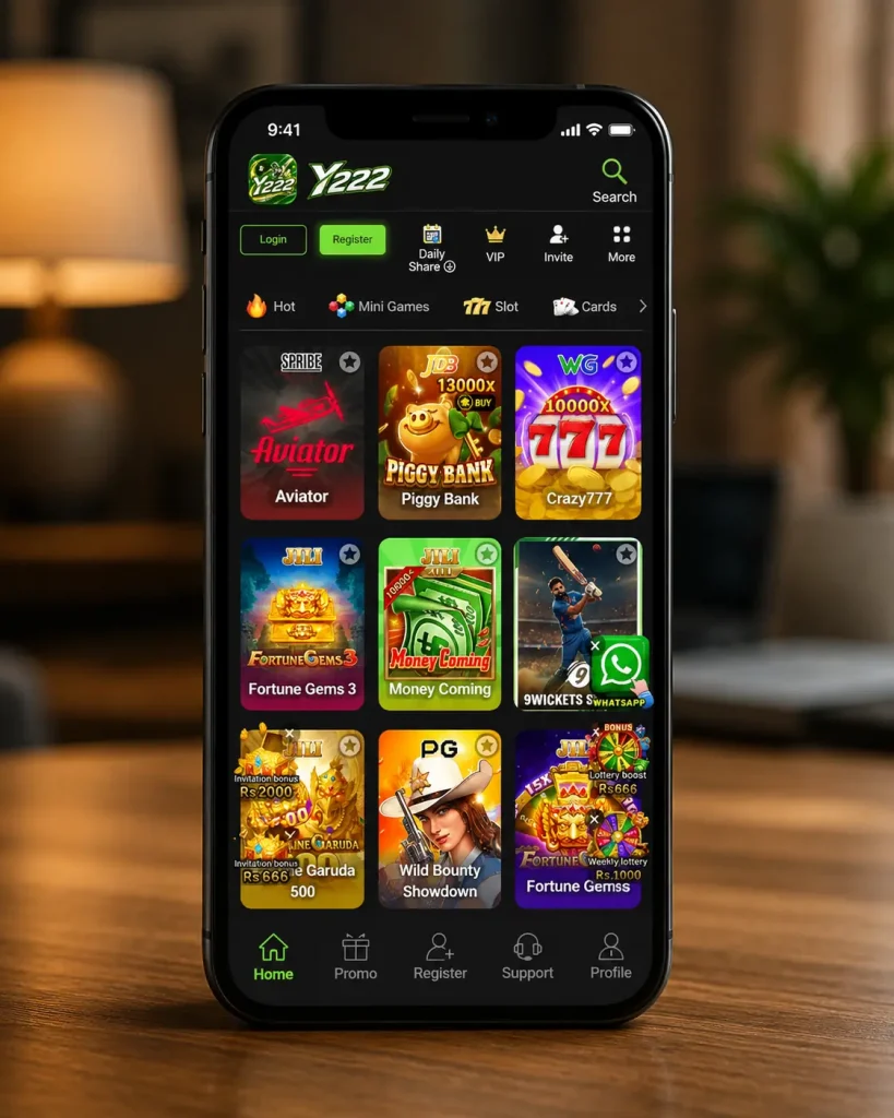 Y222 game interface