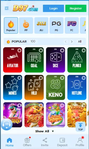 D97 Game Interface