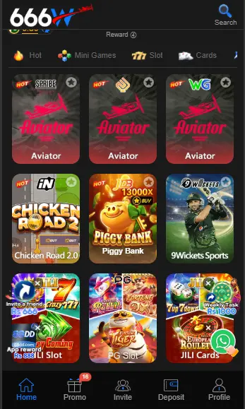 666W Game Interface