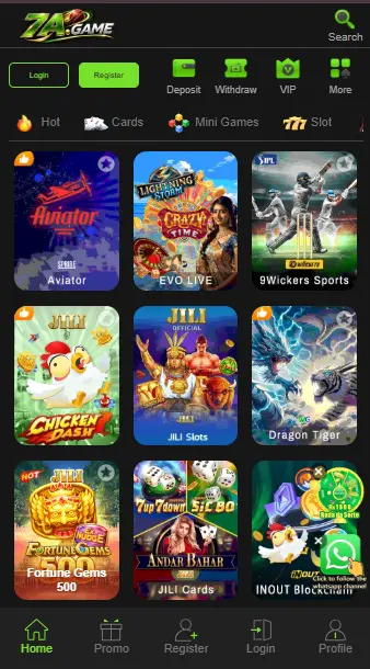 7AA Game Interface