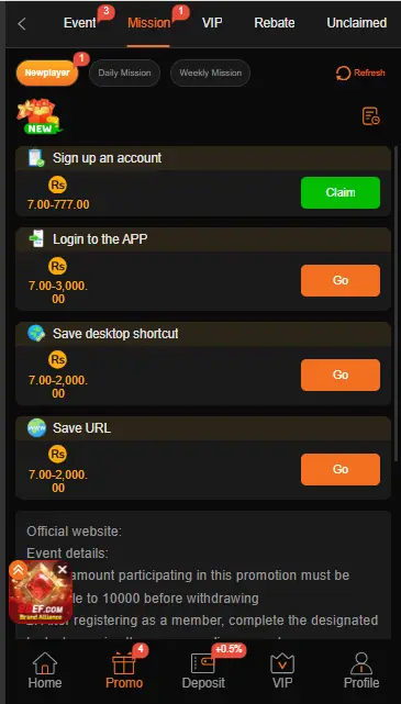 77DX Game Free money